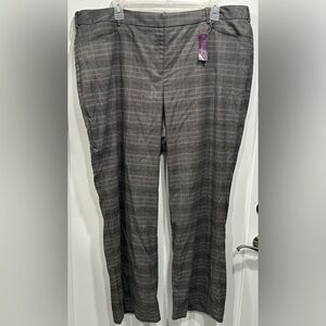 Lane Bryant Plaid Wide Leg Trousers